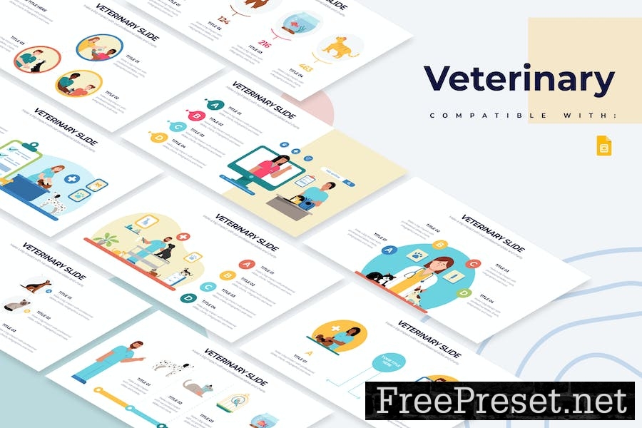 Medical Veterinary Google Slides Infographics 4VX5Q9G