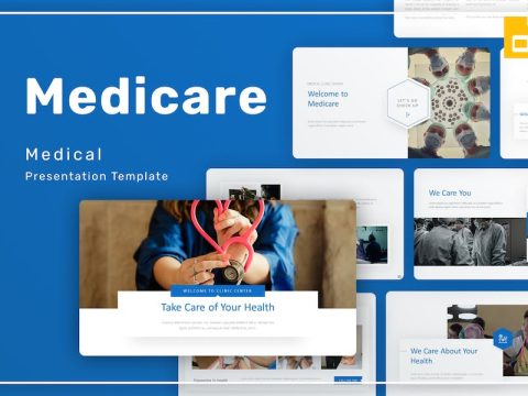 Medicare Medical PowerPoint Template TRLP5TL