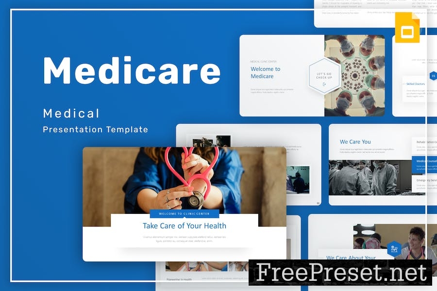 Medicare Medical PowerPoint Template TRLP5TL