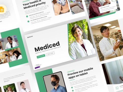 Mediced - Medical Google Slides Template PCKH3WM