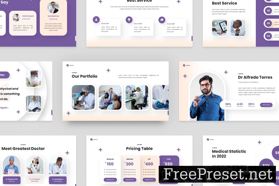 Medico - Modern Healthcare Google Slides Template 9ANCCNU