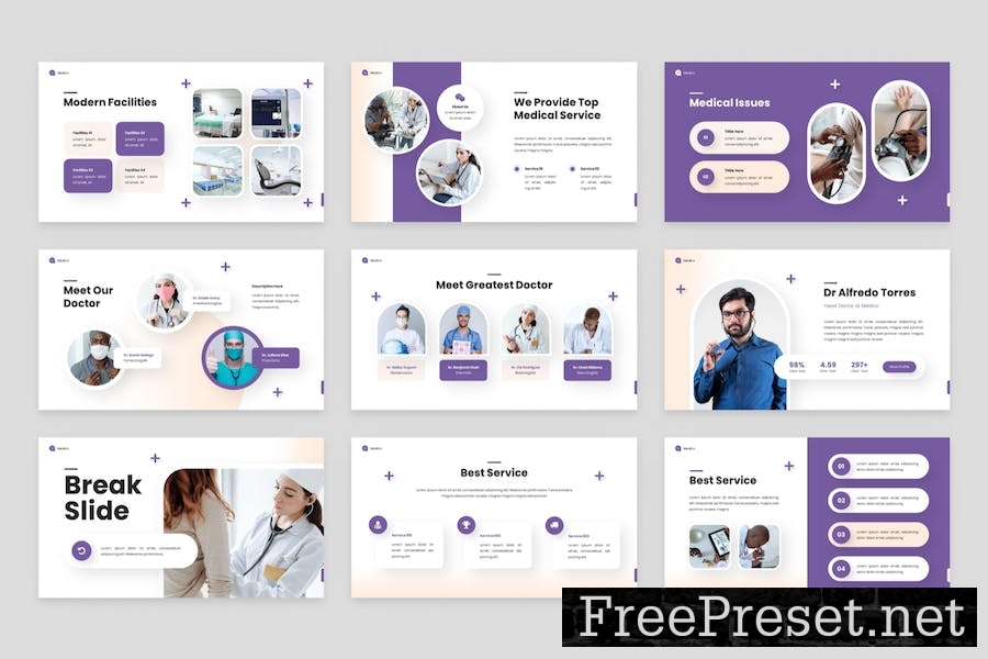 Medico - Modern Healthcare Google Slides Template 9ANCCNU