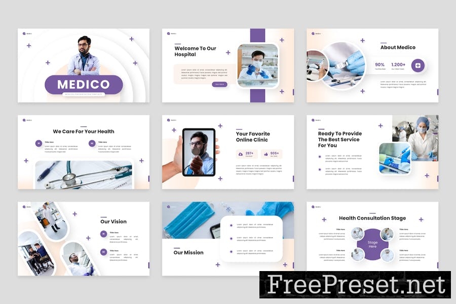 Medico - Modern Healthcare Google Slides Template 9ANCCNU