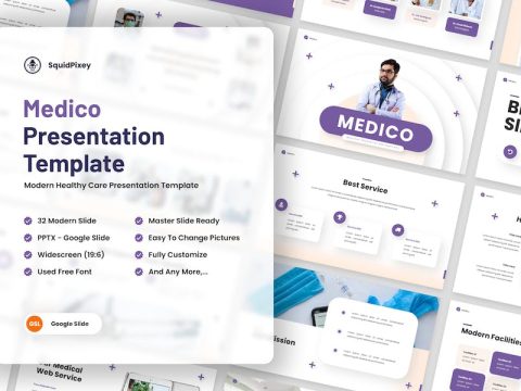 Medico - Modern Healthcare Google Slides Template 9ANCCNU