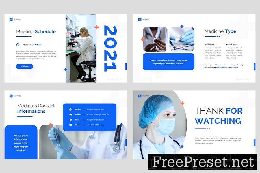 Mediplus - Medical & Health Google Slides Template 5NA6AVQ