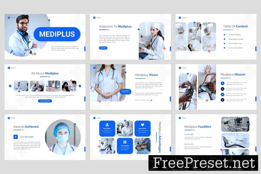 Mediplus - Medical & Health Google Slides Template 5NA6AVQ