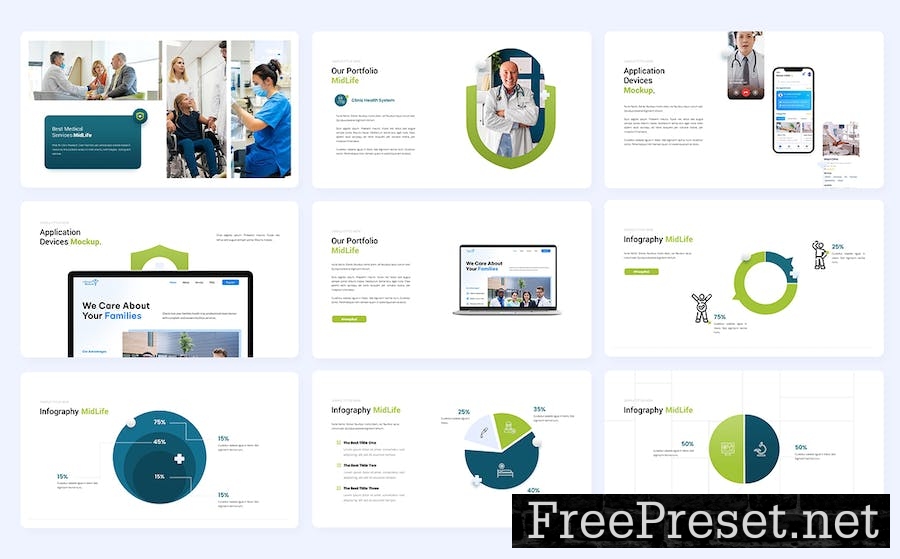 MedLife - Medical Center Google Slides Template FSP3BN2