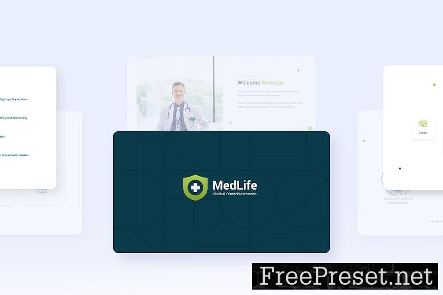 MedLife - Medical Center Google Slides Template FSP3BN2