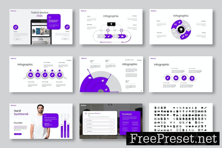 Medusa - Business Google Slide Template 3QALG3J