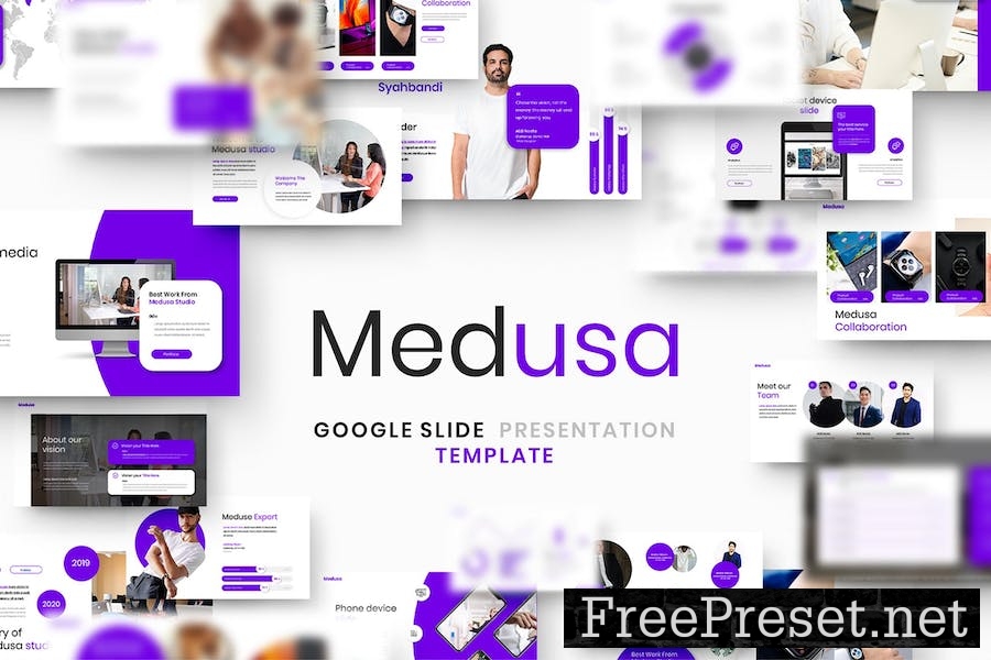 Medusa - Business Google Slide Template 3QALG3J