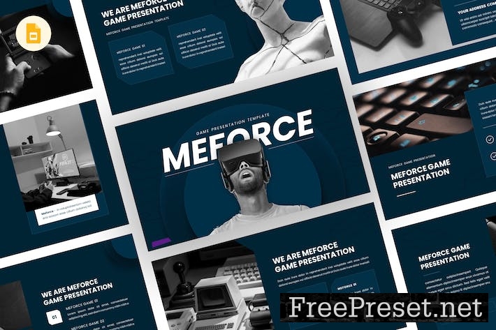 Meforce - Game Google Slides Template