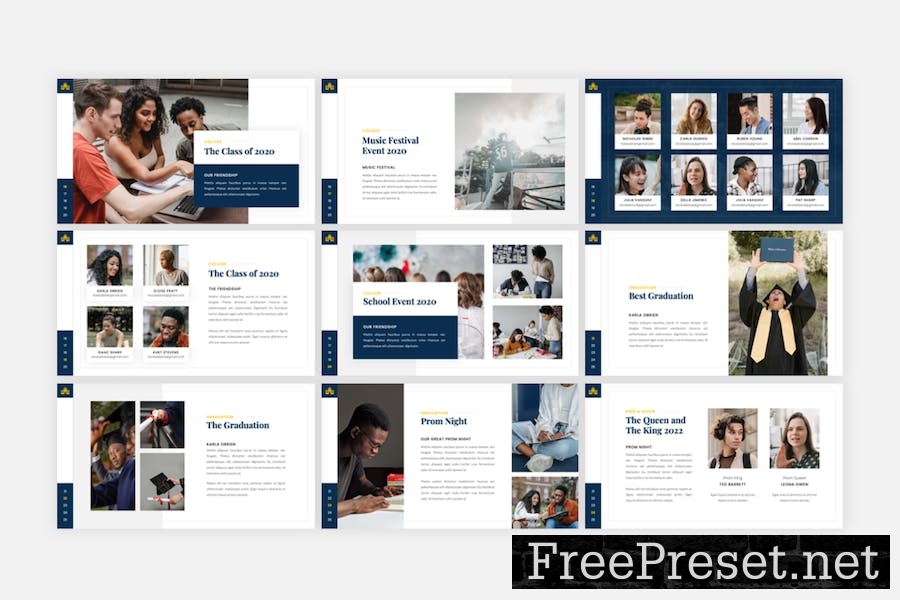 Memoar - University & School Google Slide Template FG6QS2B