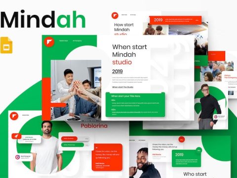 Mindah - Business Google Slide Template QX2D87P