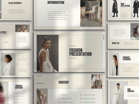 Minimalist Fashion Presentation for Google Slides