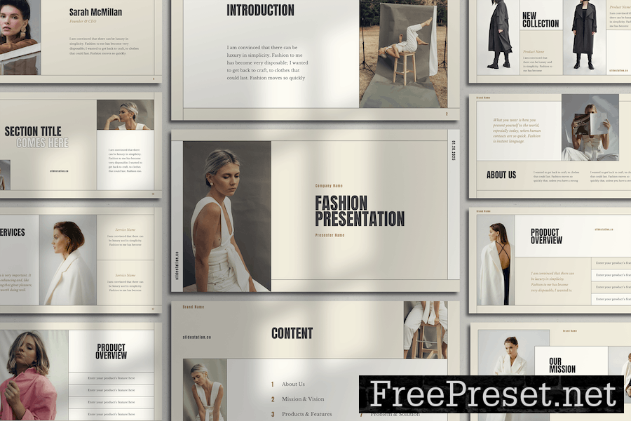 Minimalist Fashion Presentation for Google Slides