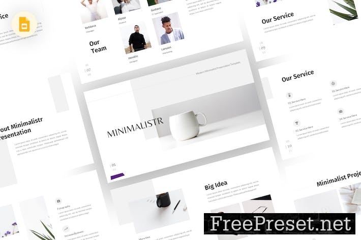 Minimalistr - Minimal Google Slides Template WS8YL9Y