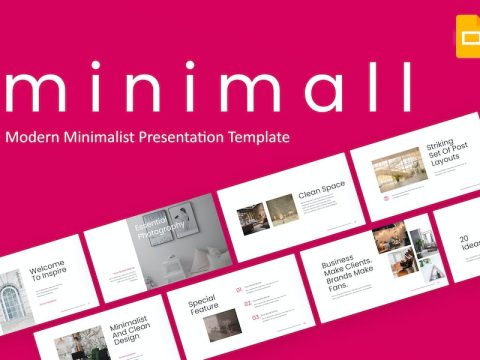 Minimall Modern Minimalist Google Slides Template 5PS68XG