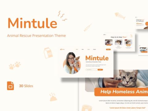 Mintule - Animal Rescue Presentation Google Slide S8N662Y