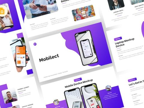 Mobilect - Mobile App Google Slides Template Y9HBM42