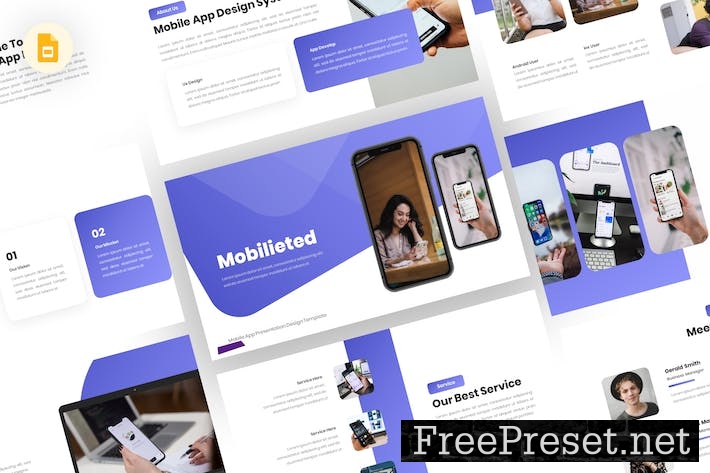 Mobilieted - Mobile App Google Slides Template PTTDTBZ