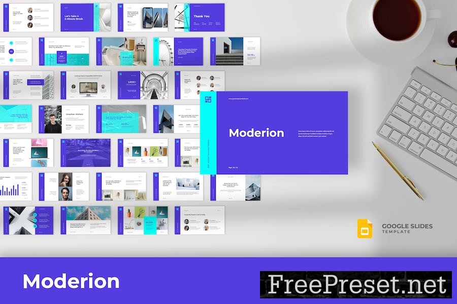 Moderion - Minimalist Google Slides Template 7R3ZQYL