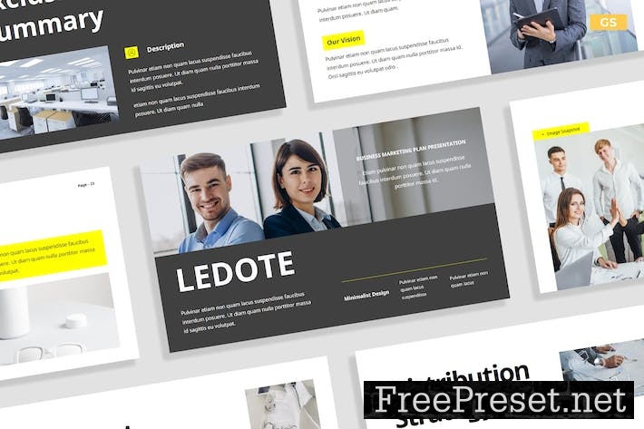 Modern Gray Yellow Marketing Business Presentation DVKW2DE