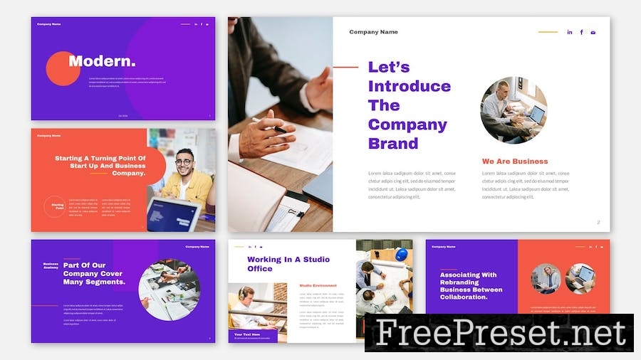 Modern - Pitching Business Company Google Slides ZQRLJ35