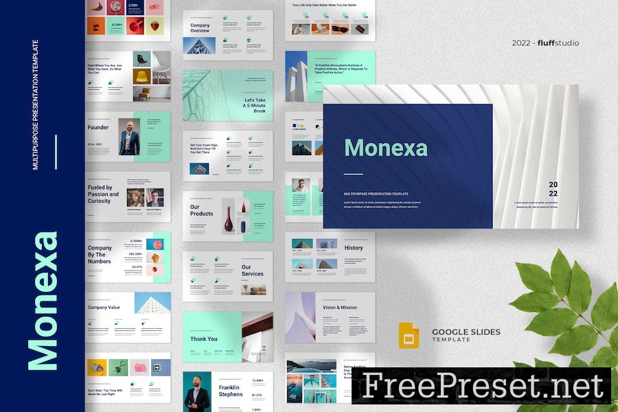 Monexa - Business Google Slides Template 5FJU4ET