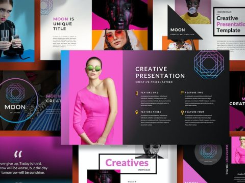 Moon Creative Google Slides Template VJFMTXN