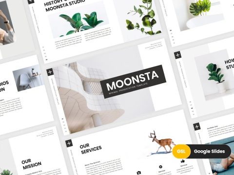 Moonsta - Minimal Google Slides Template GAASX8Y