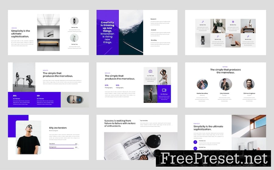 Morgan - Minimal & Creative Google Slide Template DBK4P35