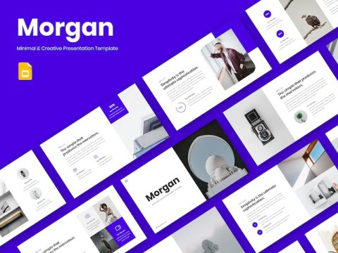 Morgan - Minimal & Creative Google Slide Template DBK4P35