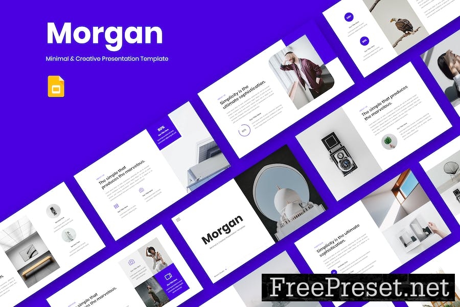 Morgan - Minimal & Creative Google Slide Template DBK4P35