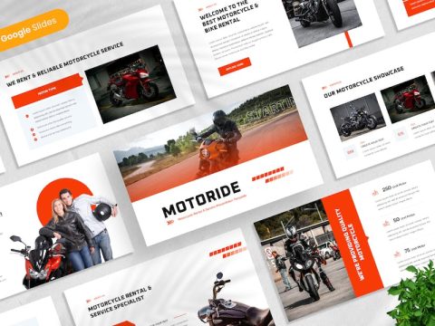 Motorcycle Rental & Service Google Slides RRSA6Q3