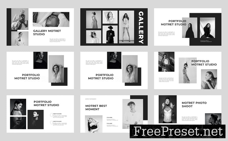 Motret - Photography Studio Google Slide Template 8HEAR79