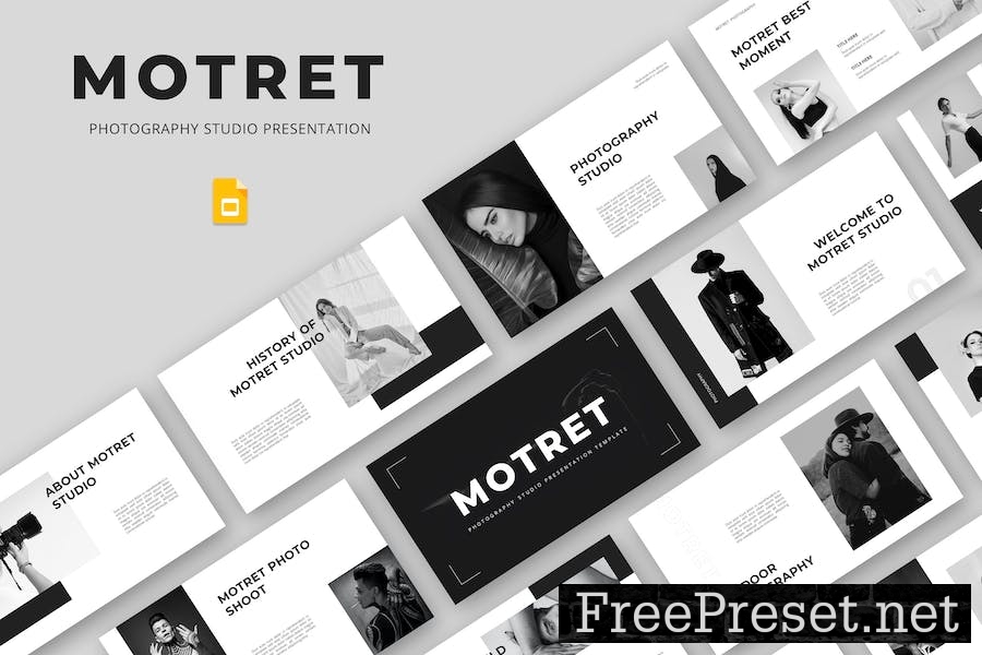 Motret - Photography Studio Google Slide Template 8HEAR79