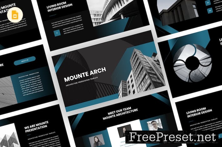 Mounte Arch - Architecture Google Slides Template 552FKDF