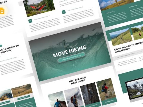 Move - Hiking Google Slides Template 8BYHJH4