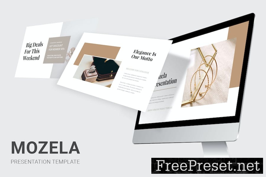 Mozela - Jewerly Catalogue Google Slides Template SN2MZ9T