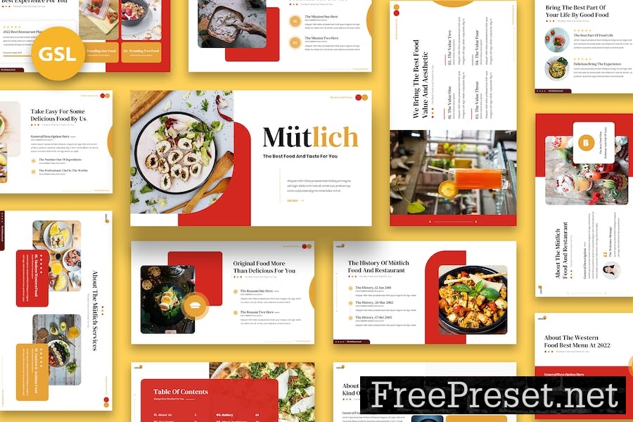 Mutlich - Food Google Slides ZLP2ZGE