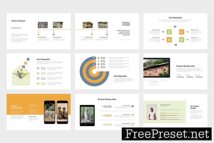 Mypea : Zoo Business Google Slides Template GQ6F5ZA