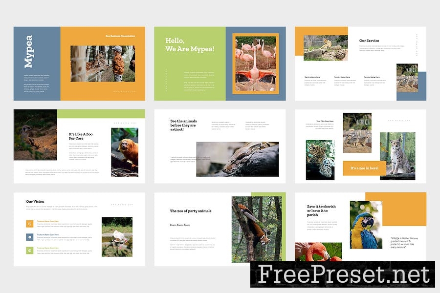 Mypea : Zoo Business Google Slides Template GQ6F5ZA