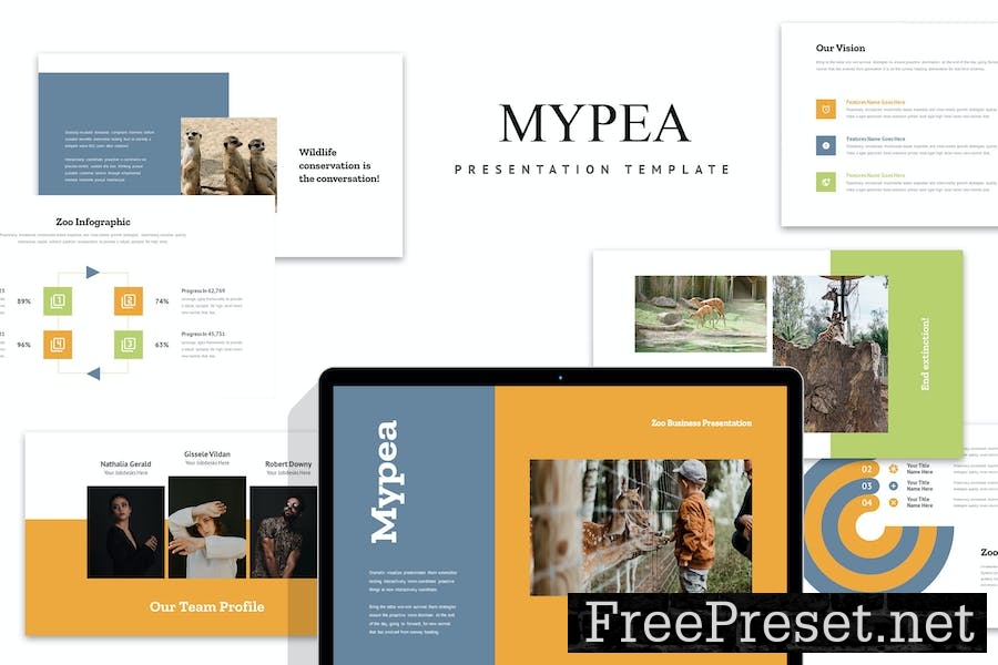 Mypea : Zoo Business Google Slides Template GQ6F5ZA