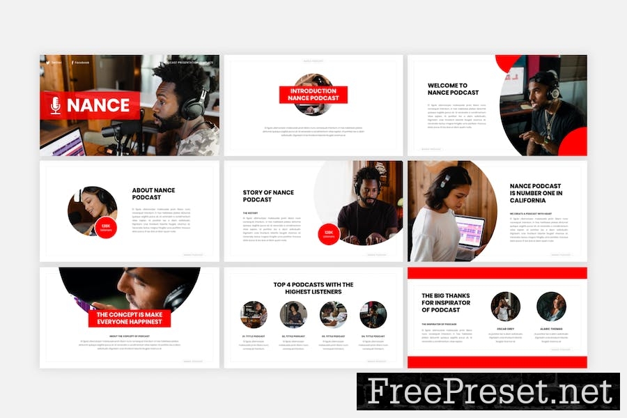 Nance - Podcast Google Slides Template EGXTFVQ