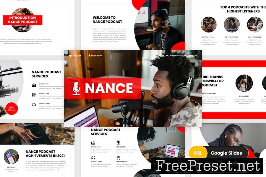 Nance - Podcast Google Slides Template EGXTFVQ