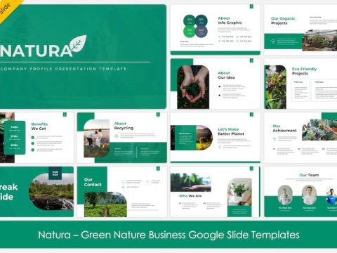 Natura - Green Nature Business Google Slides YBQQFAL