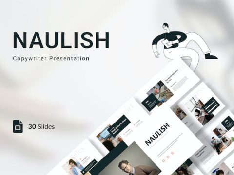 Naulish - Copywriter Presentation Google Slides N25LE6D