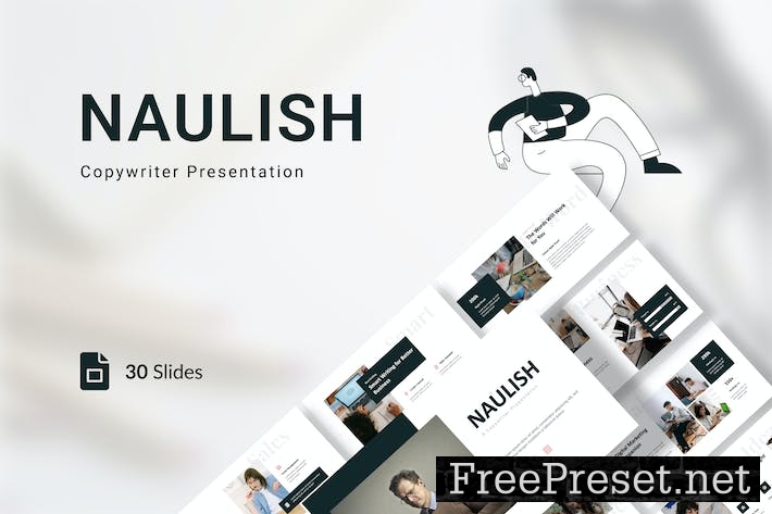 Naulish - Copywriter Presentation Google Slides N25LE6D