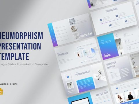 Neumorphism Google Slides Presentation Template 9SNV7P3