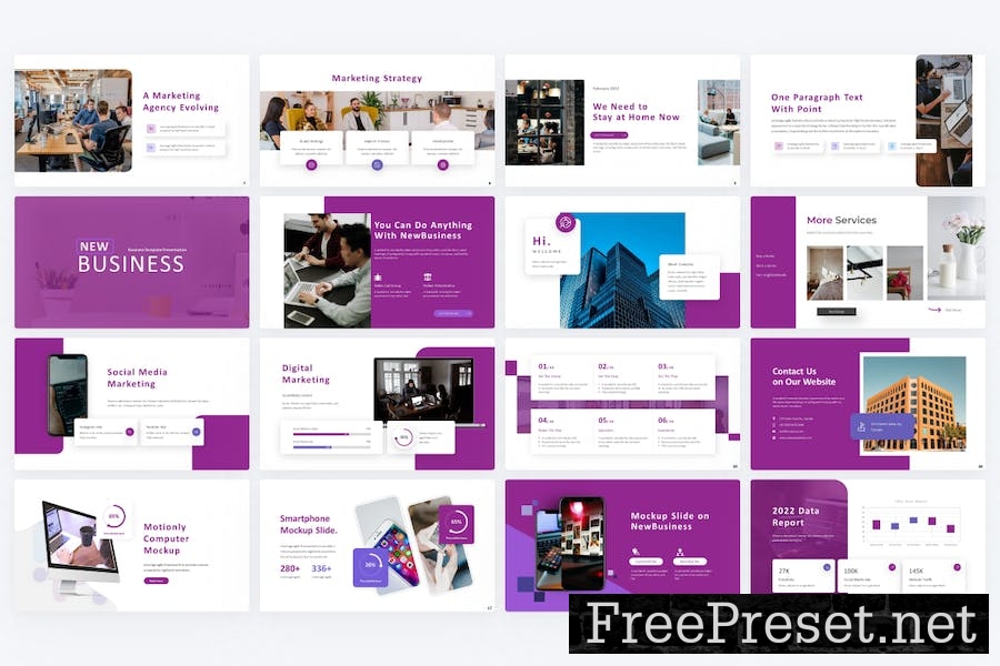 NewBusiness Business Google Slides Template ZPQQZZK